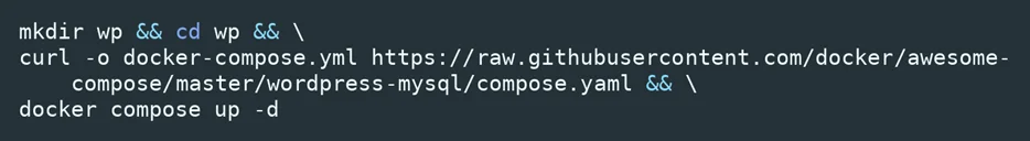 Команда Docker Compose для локального запуска WordPress с ИИ